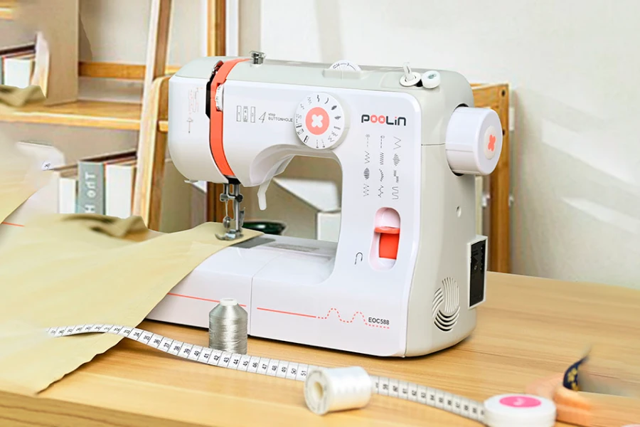 Portable Multi-Accessory Sewing Machine for Home Use